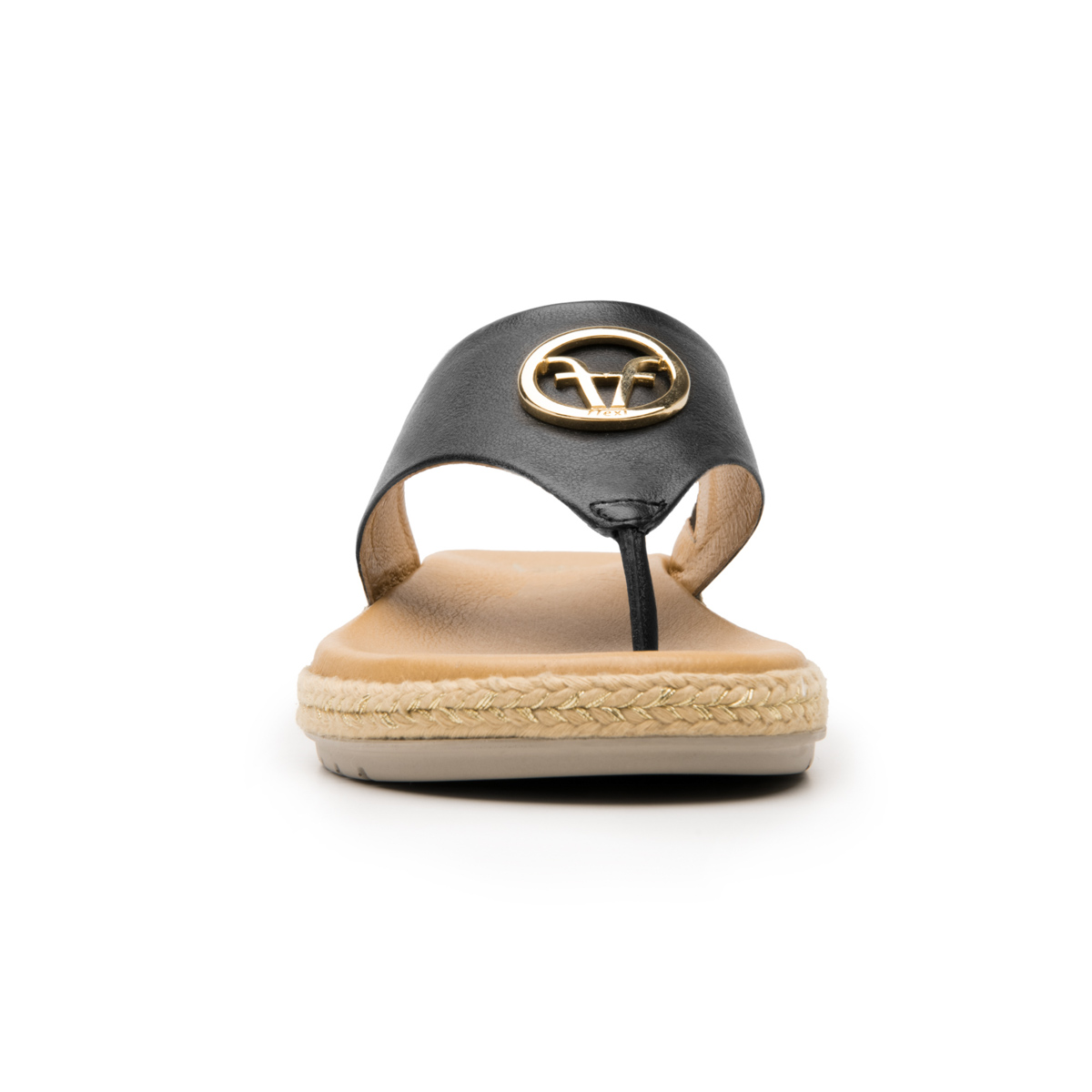 Sandalia Casual Flexi para Mujer con Suela Extra Ligera Estilo 100214 Negro
