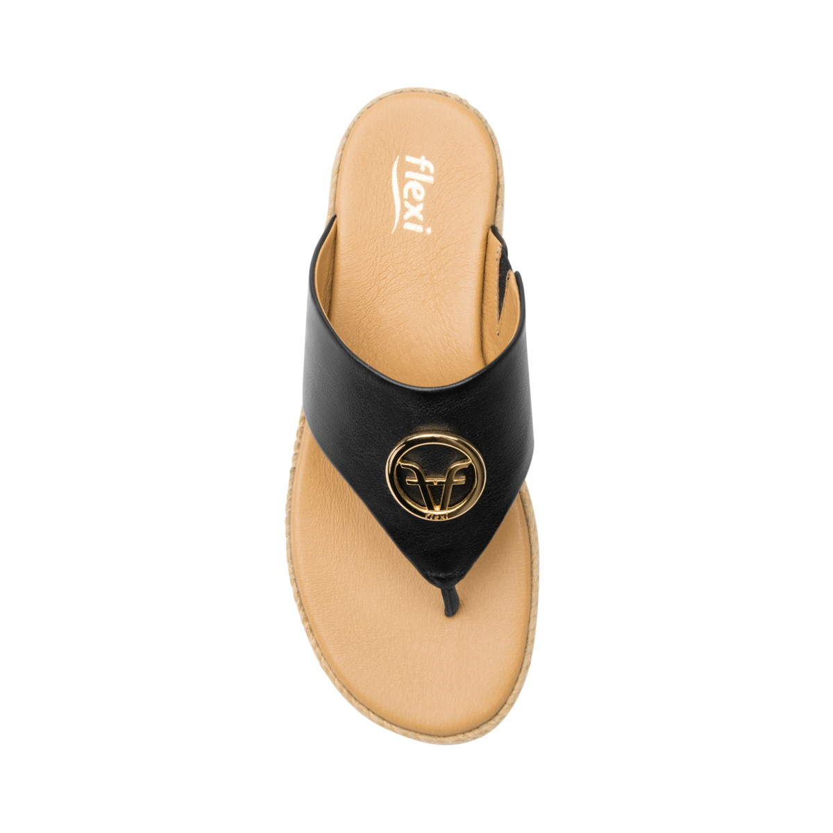 Sandalia Casual Flexi para Mujer con Suela Extra Ligera Estilo 100214 Negro