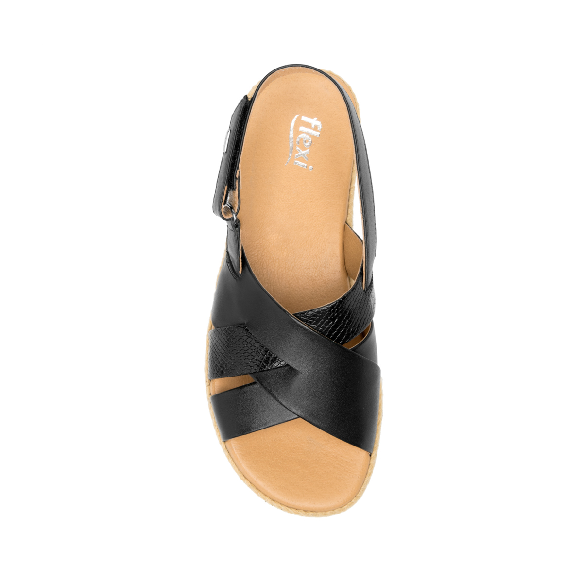 Women's Velcro Sandal Style 100224 Black