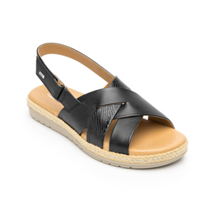 Women's Velcro Sandal Style 100224 Black