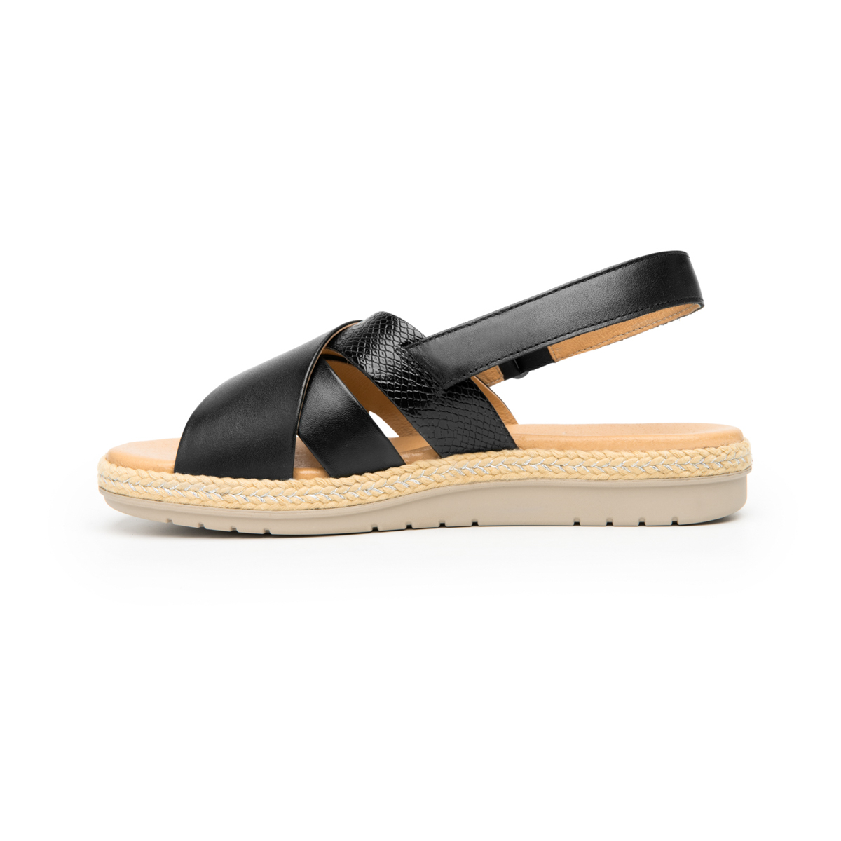 Women's Velcro Sandal Style 100224 Black