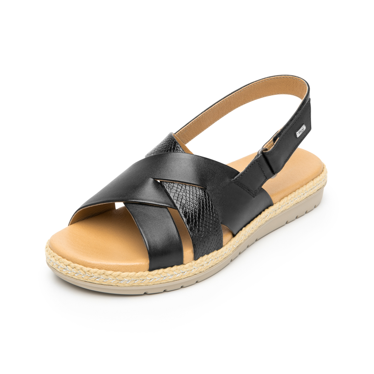 Women's Velcro Sandal Style 100224 Black