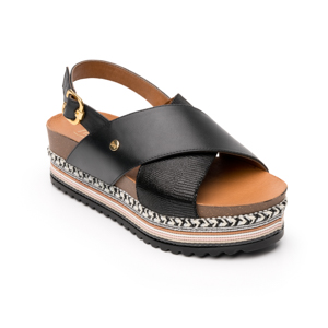Flexi Casual Sandal 100304- With Anatomical Womens Insole - Style 100304 Black Flexi Casual Sandal 100304- With Anatomical Womens Insole - Style 100304 Black