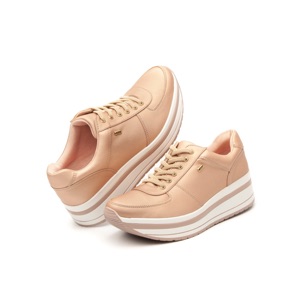 Women's Flexi Urban Sneaker with Creeper Sole - 101001 Pink Style