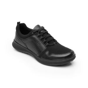Sneaker with Detailed Perforated Flexi Sides for Women with Flowtek and Recovery Form Style 101306 Black Sneaker with Detailed Perforated Flexi Sides for Women with Flowtek and Recovery Form Style 101306 Black