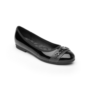 Flat Casual Flexi With Comfort Pad Template For Women - Style 101703 Black Flat Casual Flexi With Comfort Pad Template For Women - Style 101703 Black