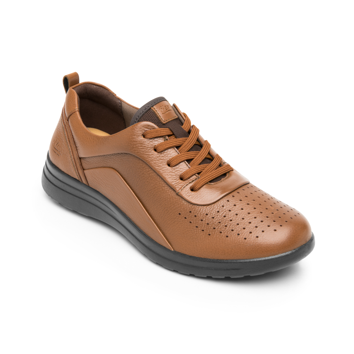 Oxford Casual De Agujetas Flexi para Mujer con Recovery Form Estilo 102002 Café