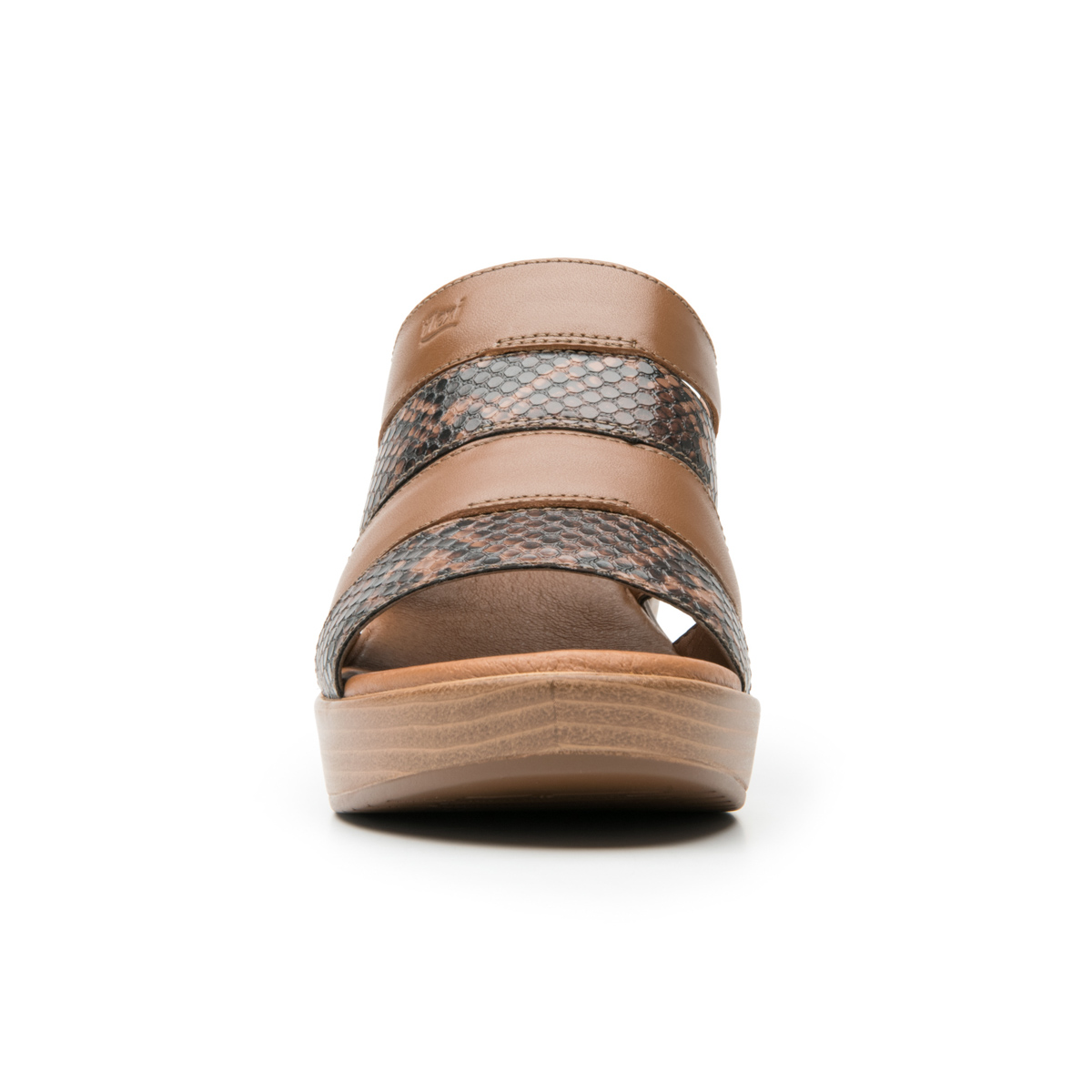 Sandalia Con Tacón Flexi para Mujer Estilo 102911 Café