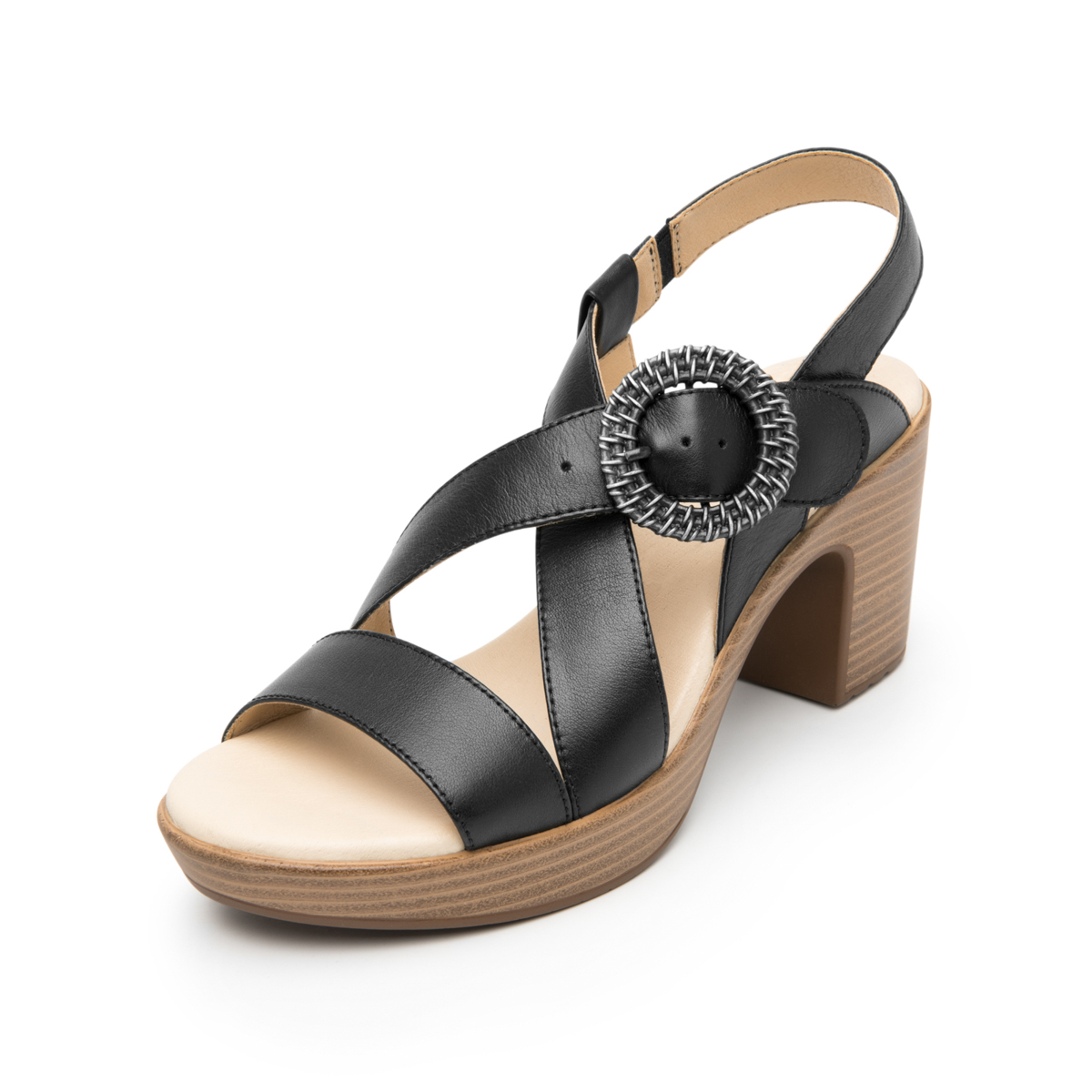 Women's Heeled Sandal Style 102919 Black