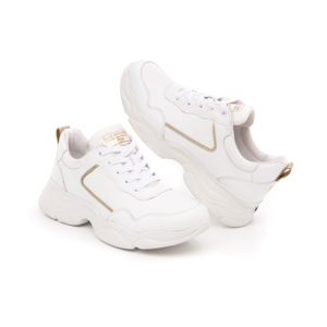 Sneaker Casual Sport Flexi Con Suela Extra Ligera Flowtek Para Mujer - Estilo 103401 Blanco Sneaker Casual Sport Flexi Con Suela Extra Ligera Flowtek Para Mujer - Estilo 103401 Blanco