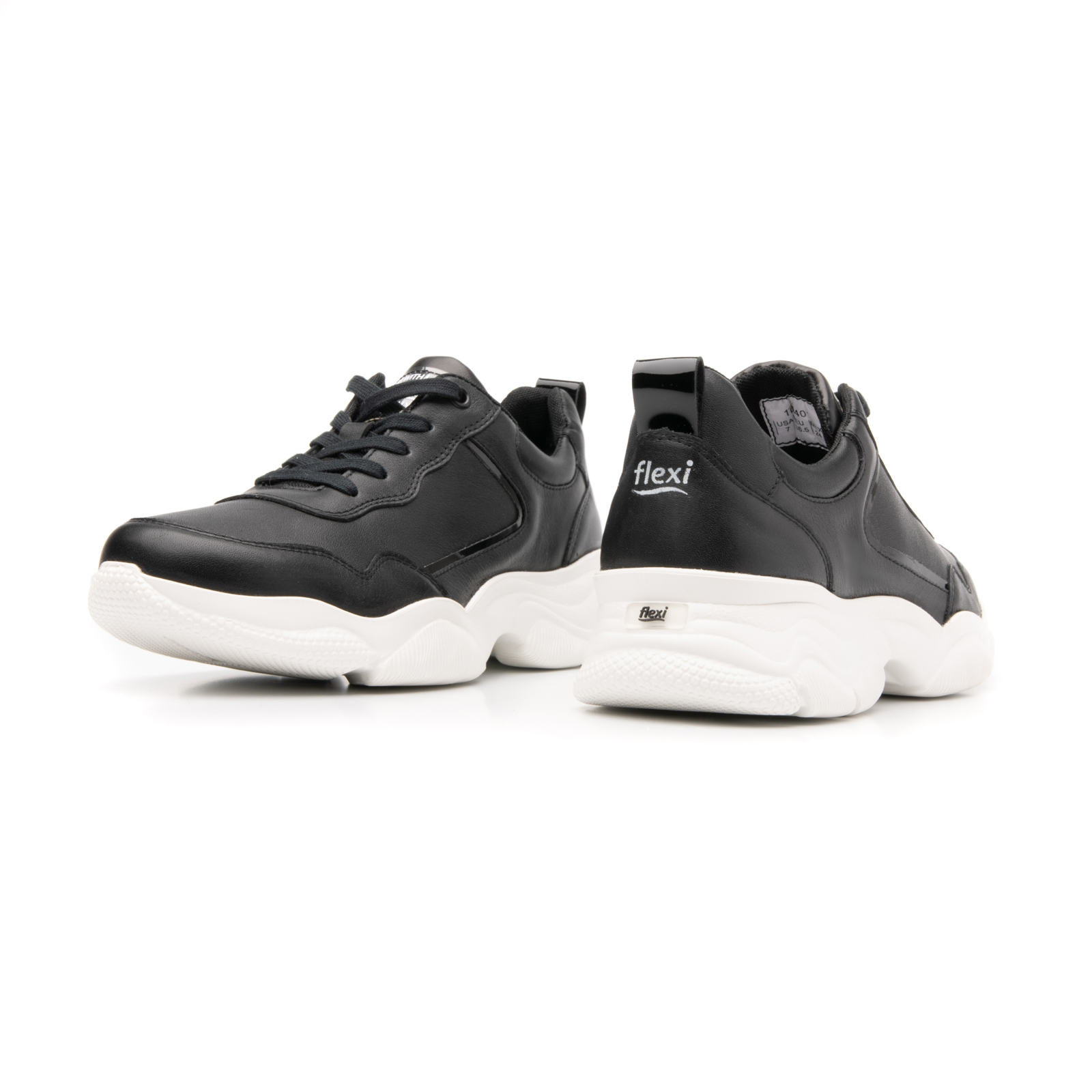 Sneaker Casual Sport Flexi with Extra Lightweight Women's Flowtek Sole - 103401 Style Black
