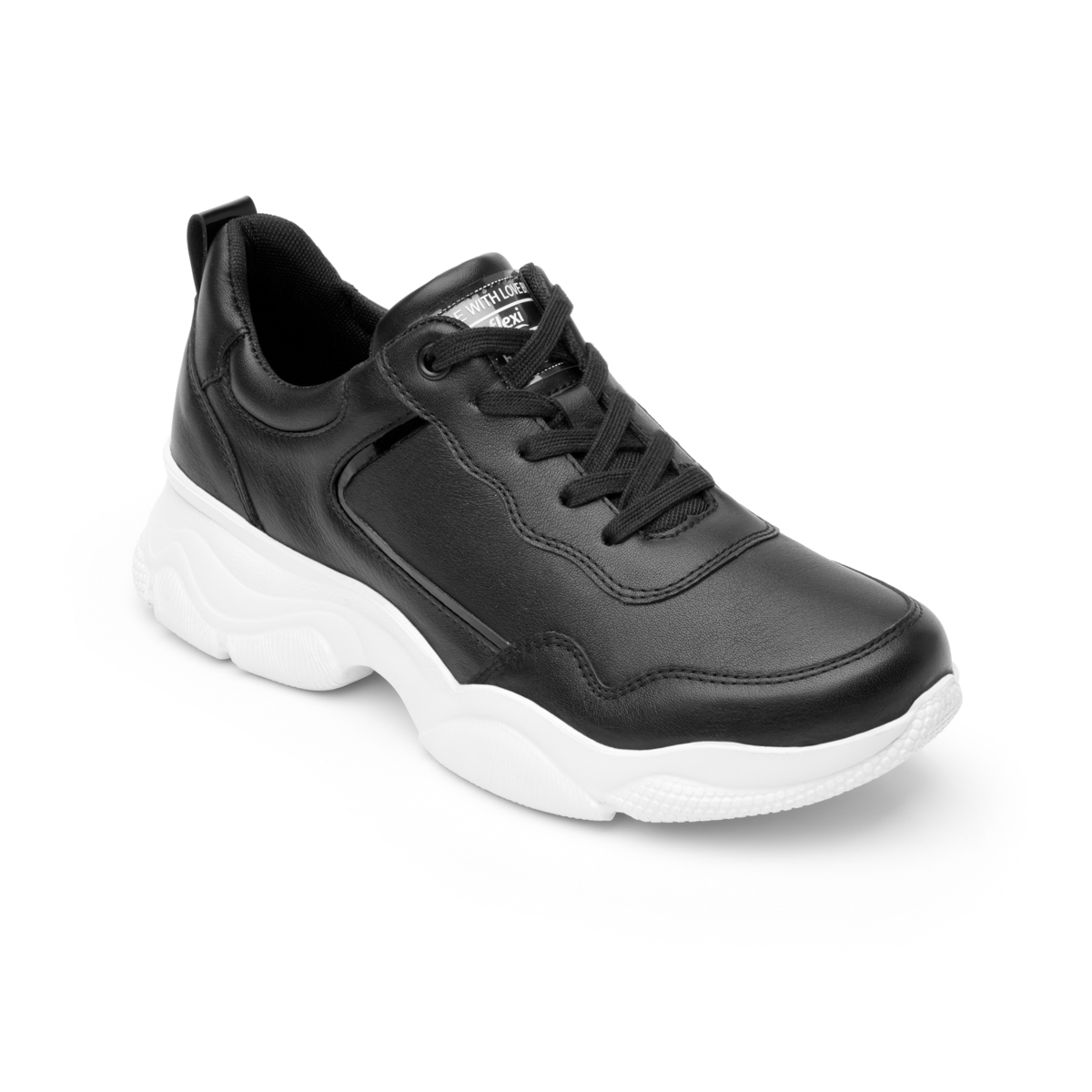 Sneaker Casual Sport Flexi with Extra Lightweight Women's Flowtek Sole - 103401 Style Black
