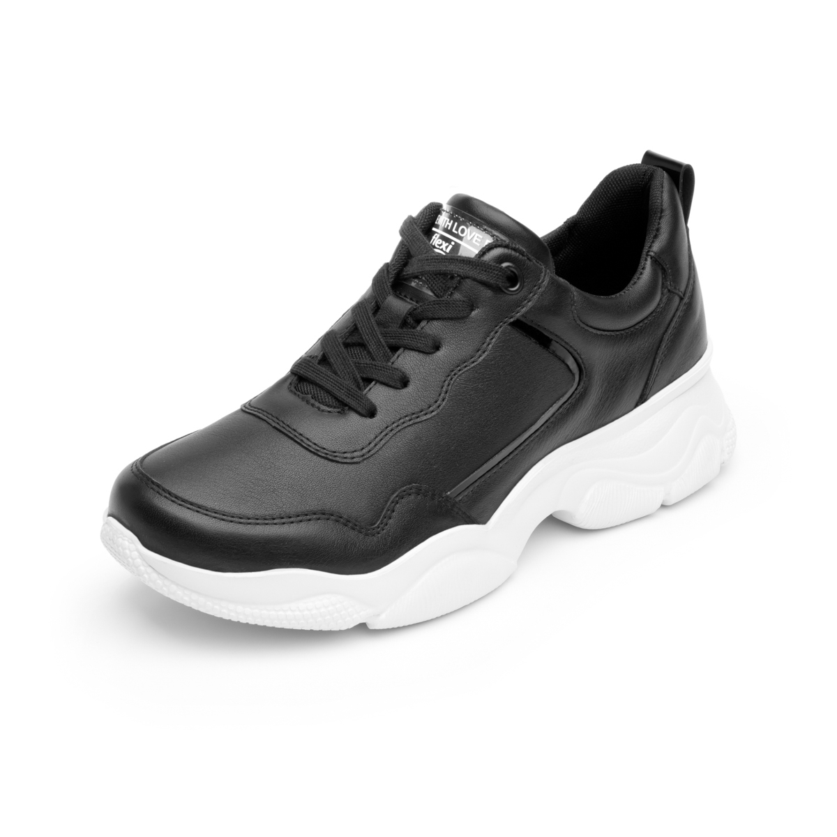 Sneaker Casual Sport Flexi with Extra Lightweight Women's Flowtek Sole - 103401 Style Black