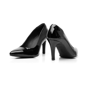 Zapatilla De Charol Flexi para Mujer con Tacón de Aguja Estilo 104501 Black Zapatilla De Charol Flexi para Mujer con Tacón de Aguja Estilo 104501 Black