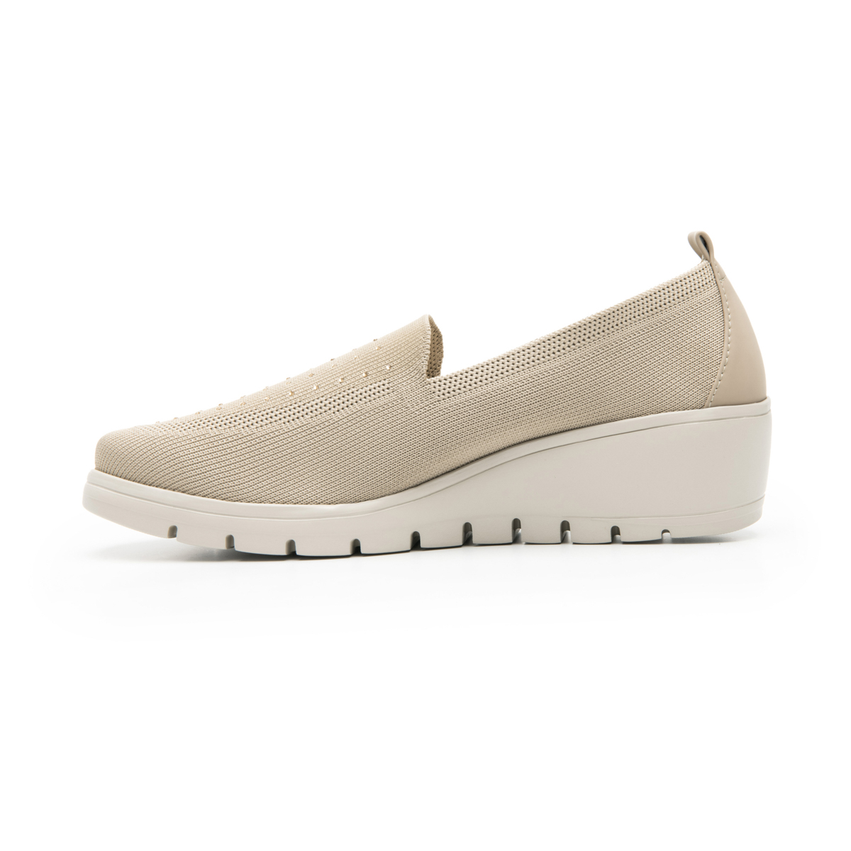 Women's Slip-On Shoe with Extra Lightweight Sole Style 104817 Beige