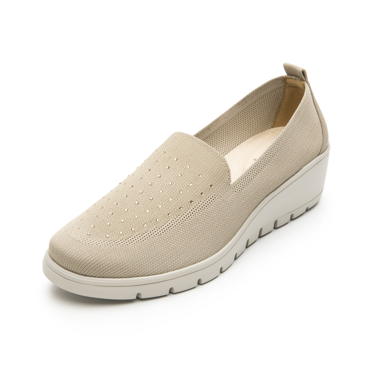 Women's Slip-On Shoe with Extra Lightweight Sole Style 104817 Beige