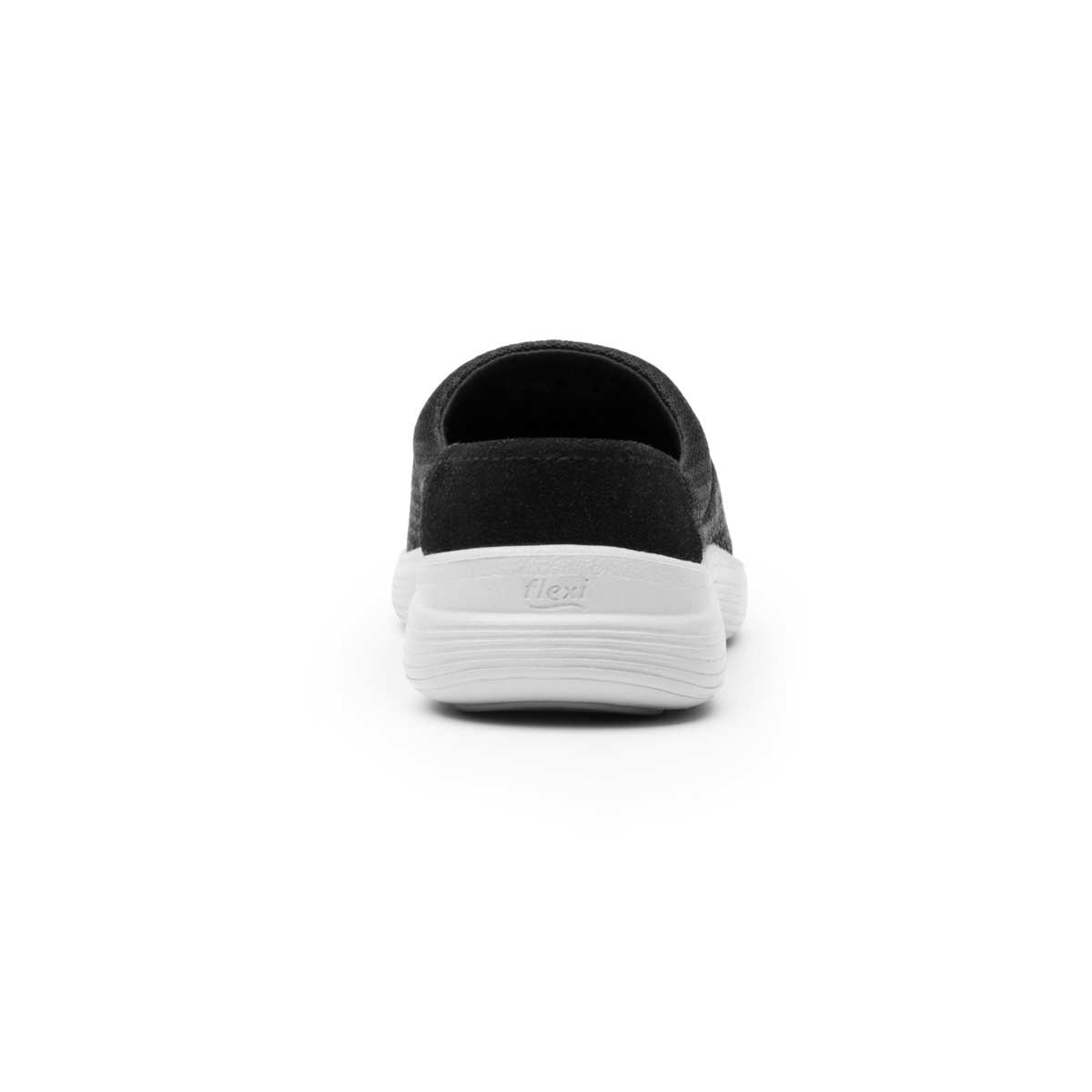 Slip On De Malla Flexi para Mujer con Flowtek Estilo 104902 Negro