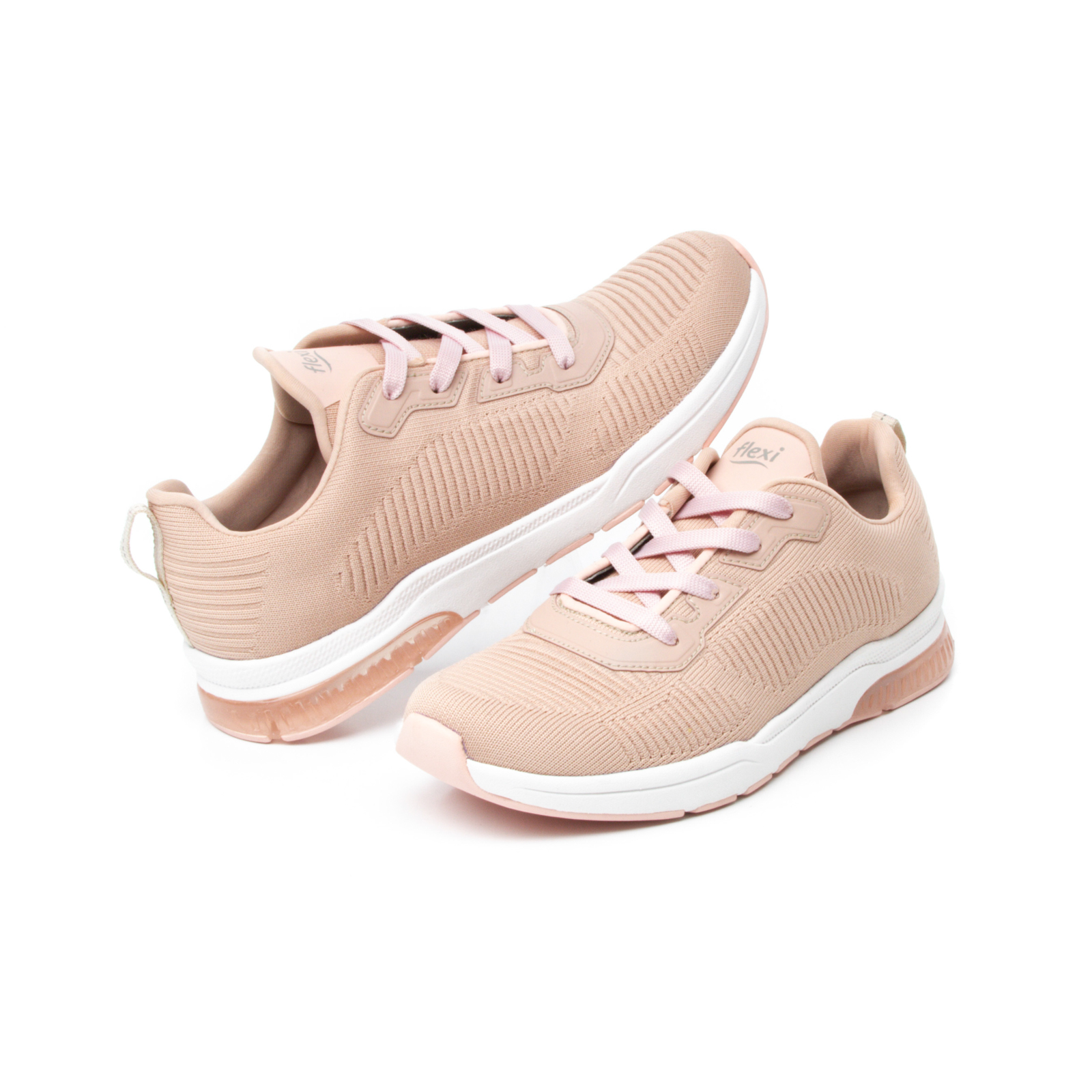 Sneaker Tejido Flexi para Mujer con Sistema Recovery Form Estilo Rosa | Flexi Site USA