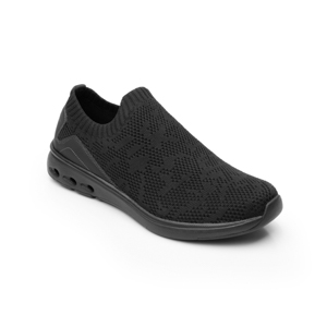 Women's Flexi Sock Sneaker with Extra Light Sole 105201 Style Black