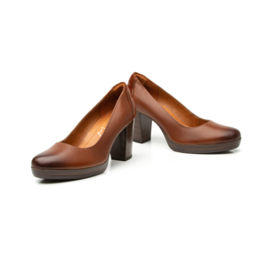 Zapatilla Con Plataforma Flexi para Mujer con Tacón ancho Estilo 105801 Cafe Zapatilla Con Plataforma Flexi para Mujer con Tacón ancho Estilo 105801 Cafe