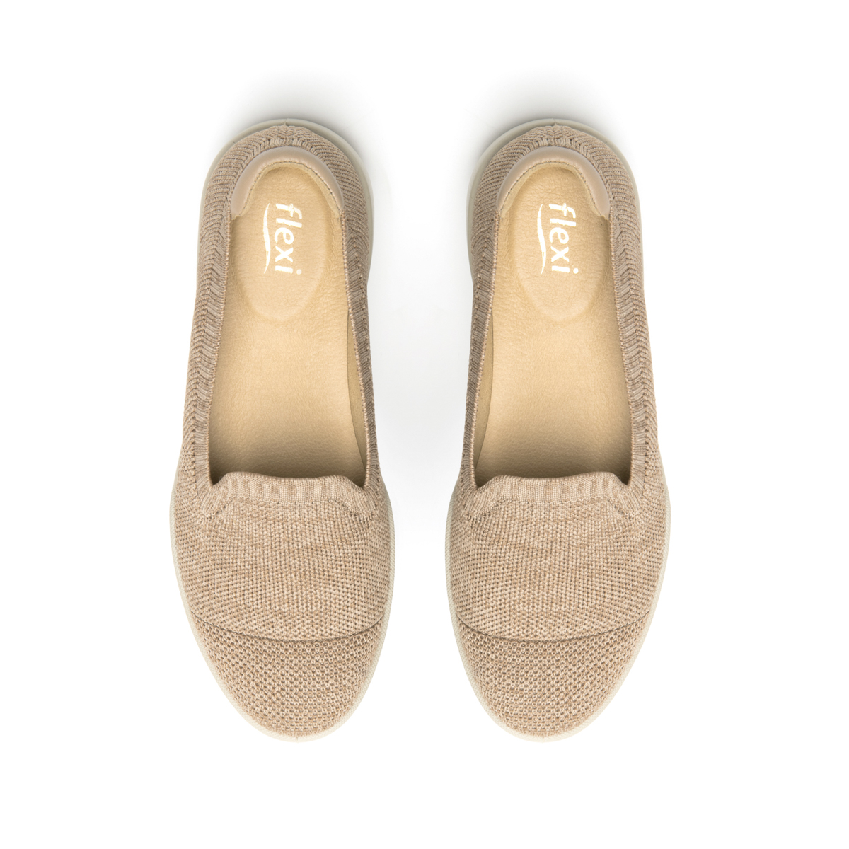 Slip On Flexi para Mujer con Sistema De Mejor Agarre Estilo 106306 Beige