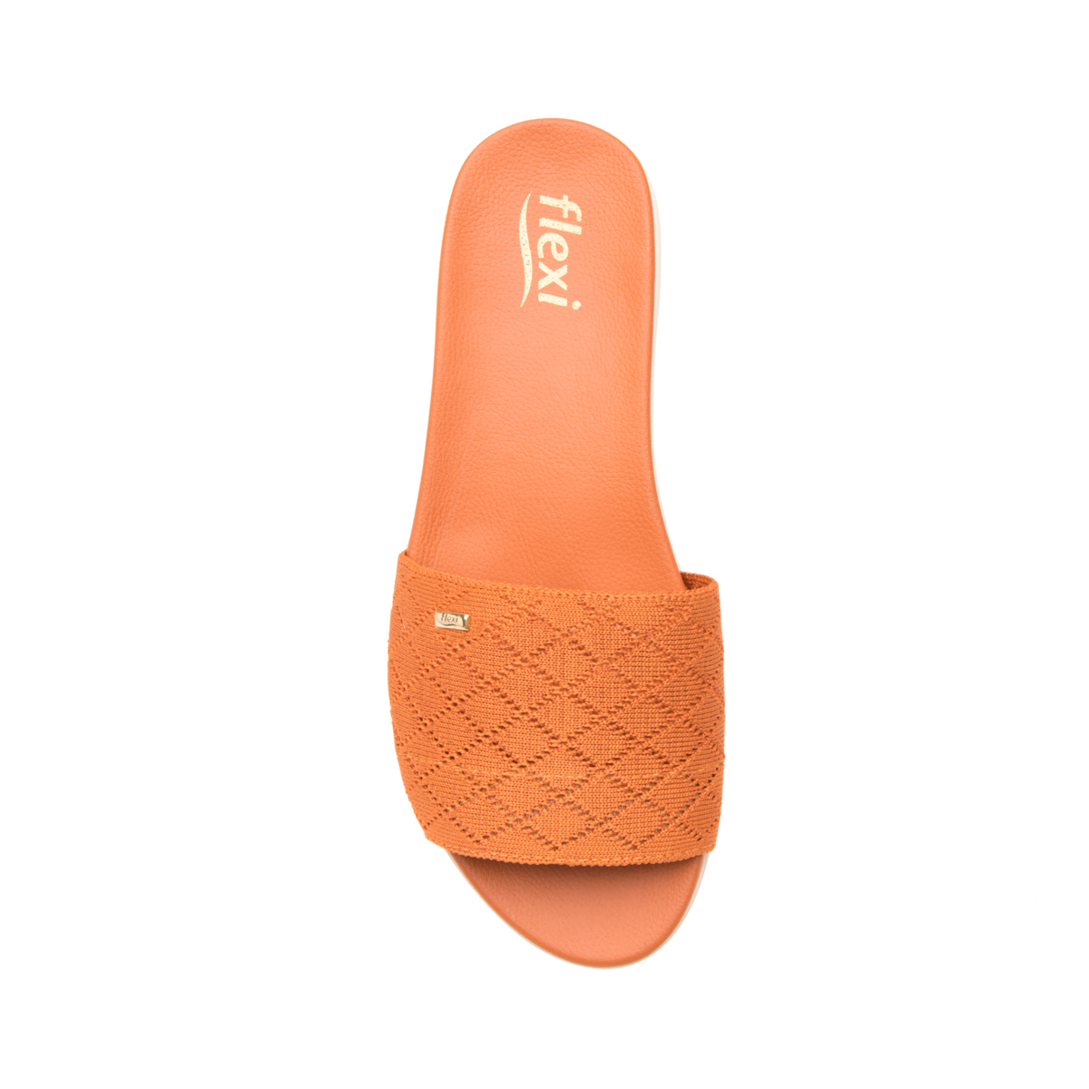 Sandalia Casual Flexi para Mujer con Plantilla Confortable Estilo 107101 Naranja