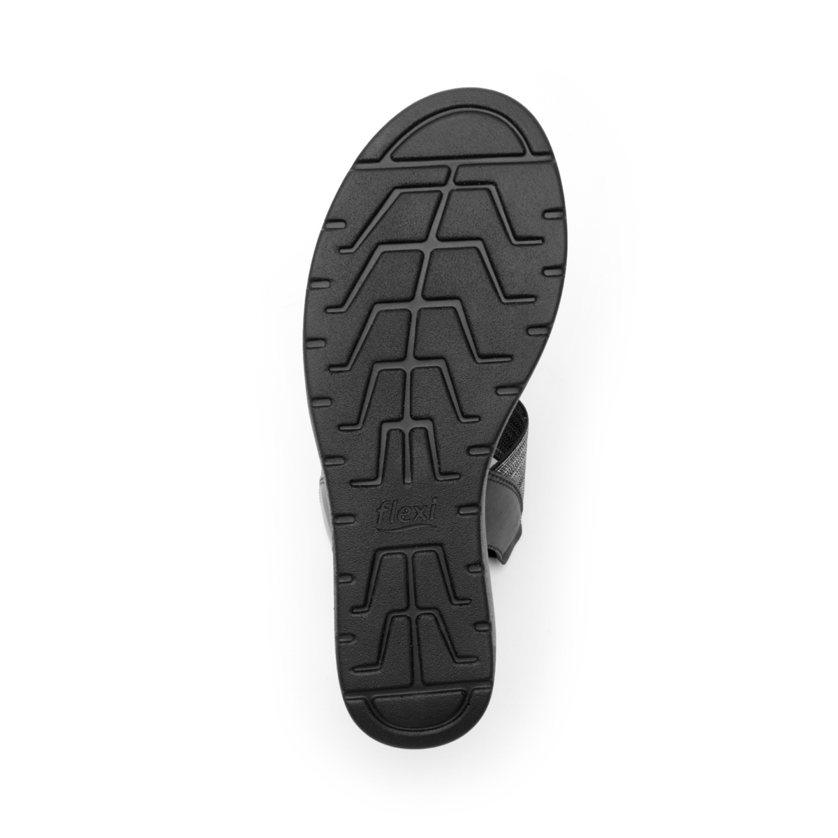 Sandalia Con Plataforma Flexi para Mujer con Autoajuste Estilo 107305 Negro