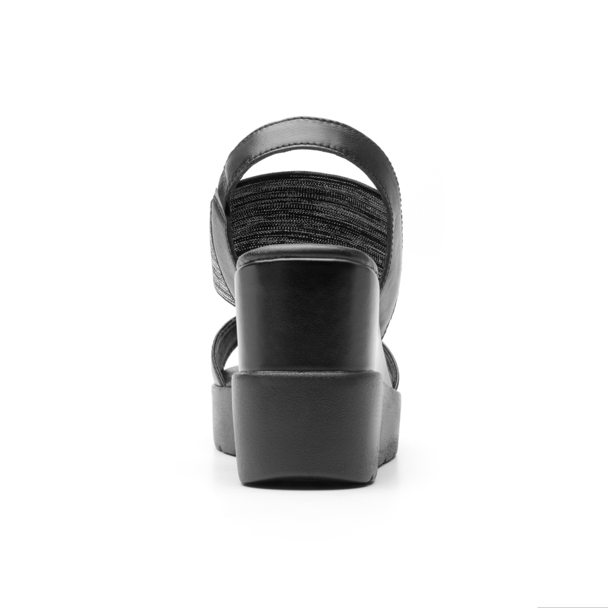 Sandalia Con Plataforma Flexi para Mujer con Autoajuste Estilo 107305 Negro