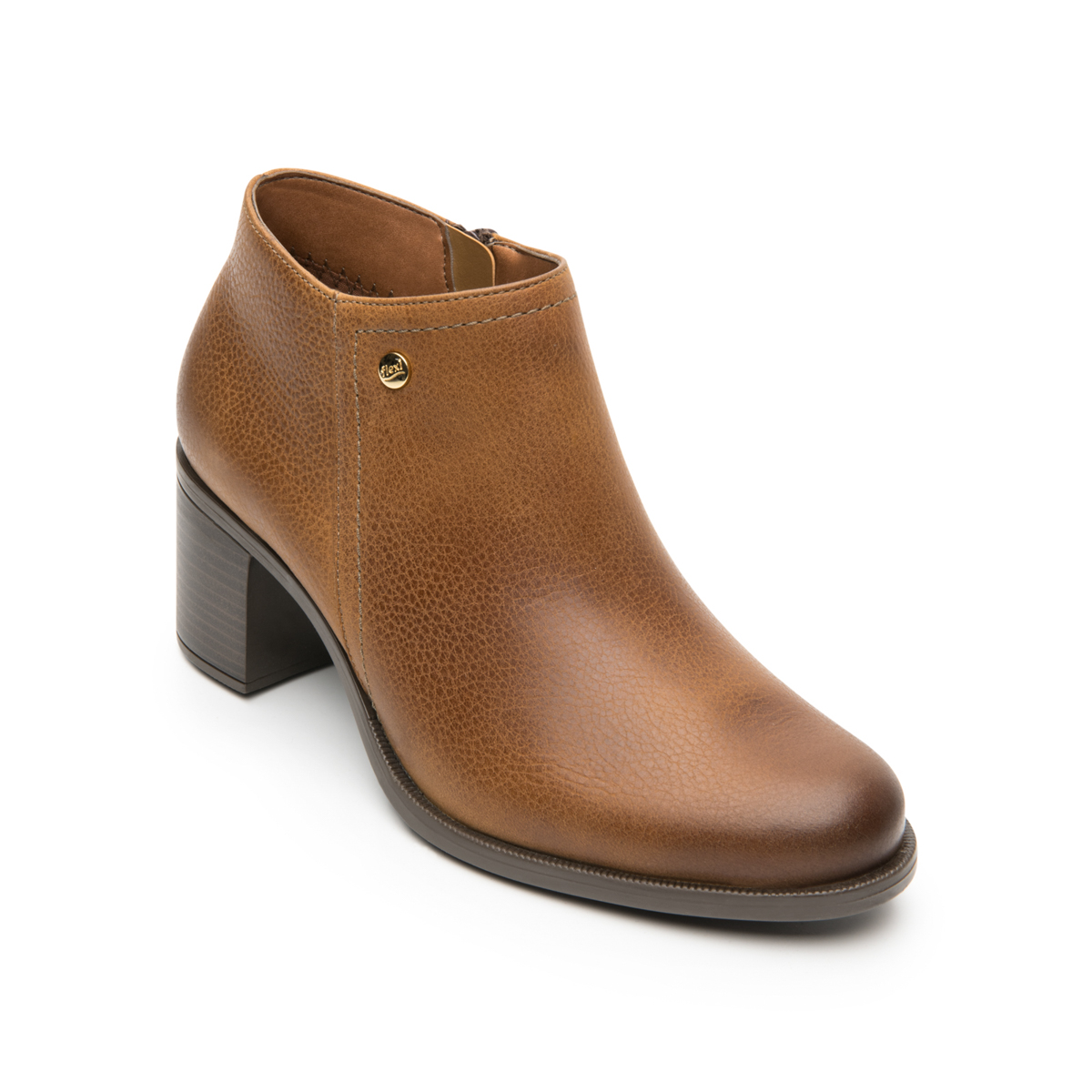 Women's Ankle Boot with Internal Zipper Style 109201 Honey