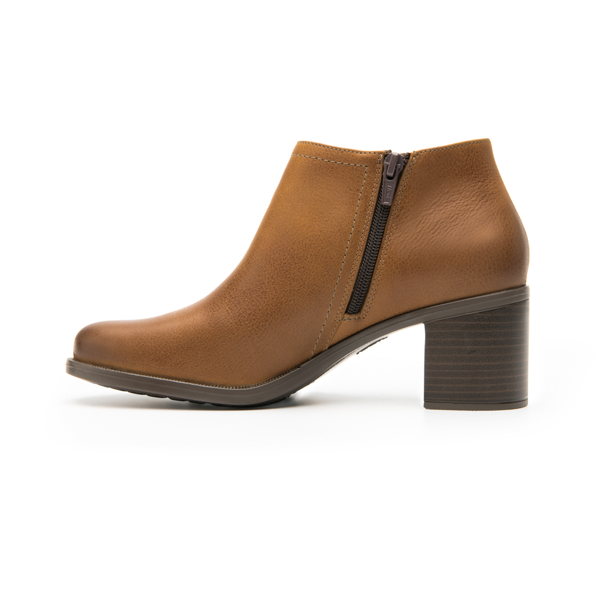 Women's Ankle Boot with Internal Zipper Style 109201 Honey