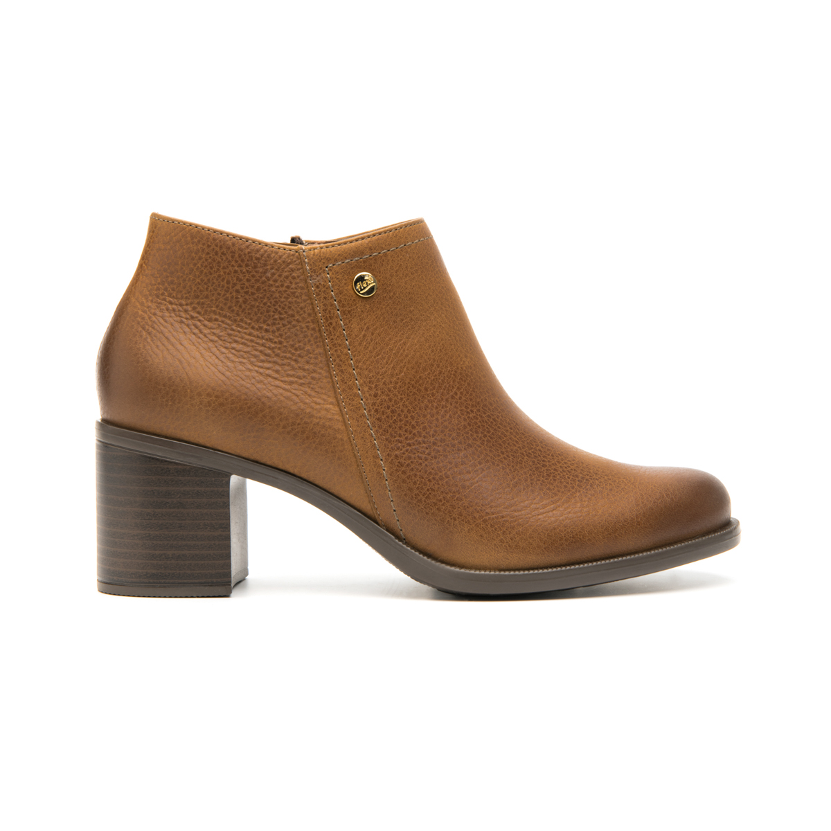 Women's Ankle Boot with Internal Zipper Style 109201 Honey