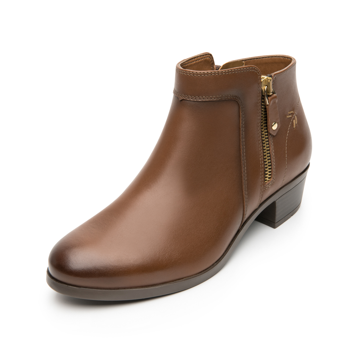 Botín De Tacón Flexi para Mujer Estilo 110011 Café