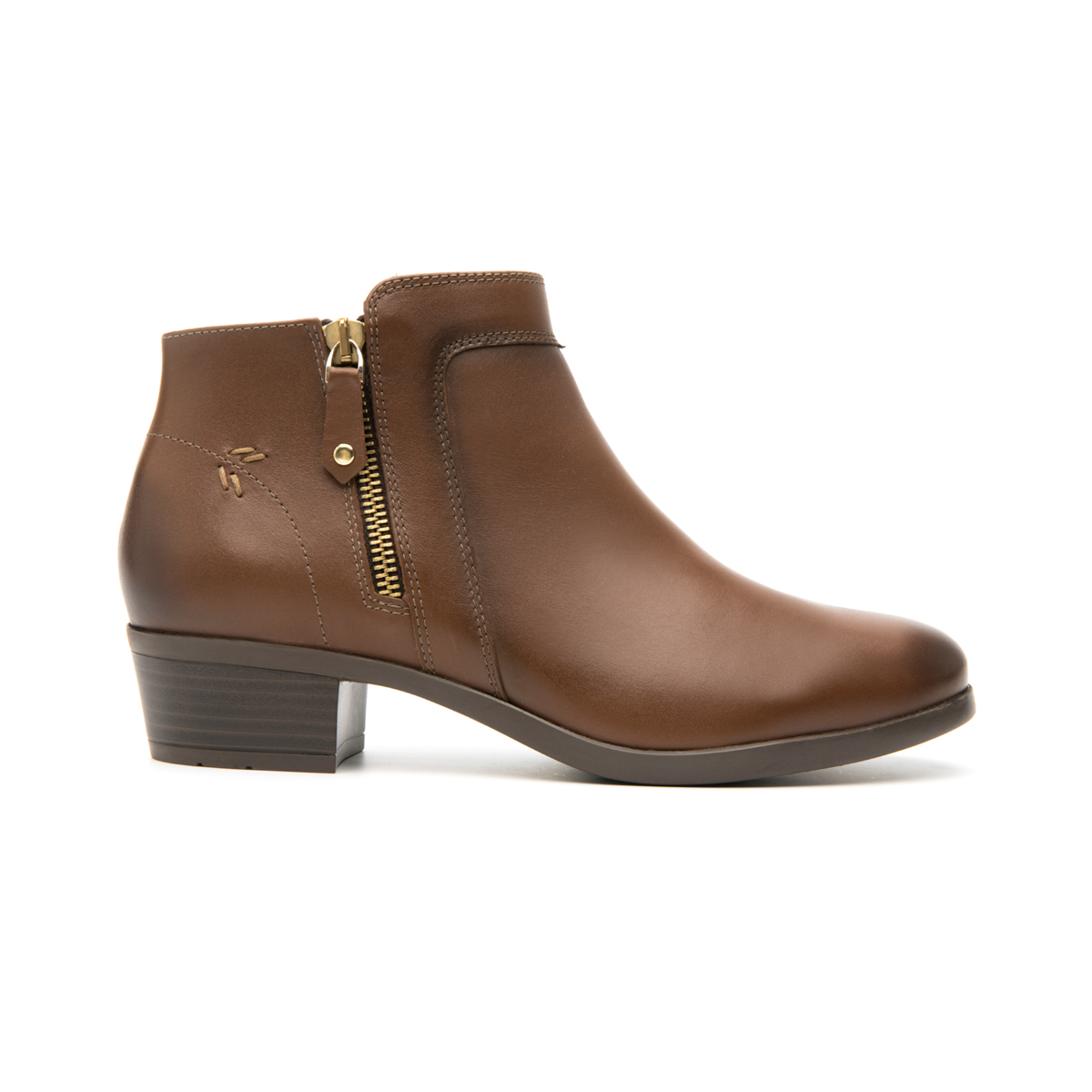Botín De Tacón Flexi para Mujer Estilo 110011 Café