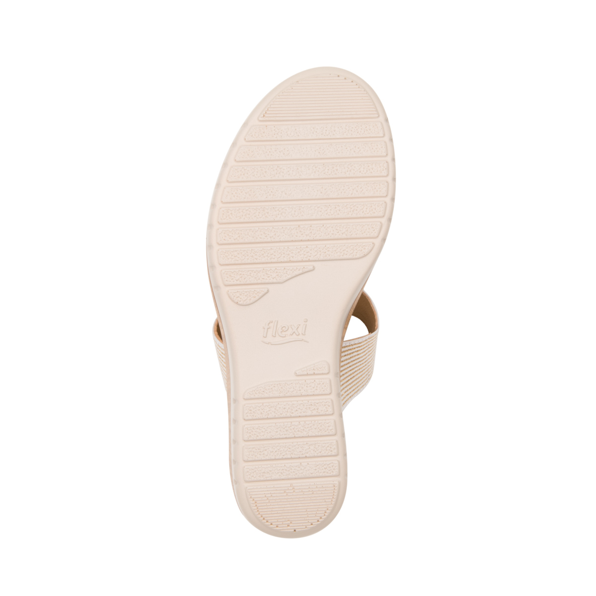 Sandalia Con Plataforma Y Herraje Flexi para Mujer con Autoajuste Estilo 113306 Oro