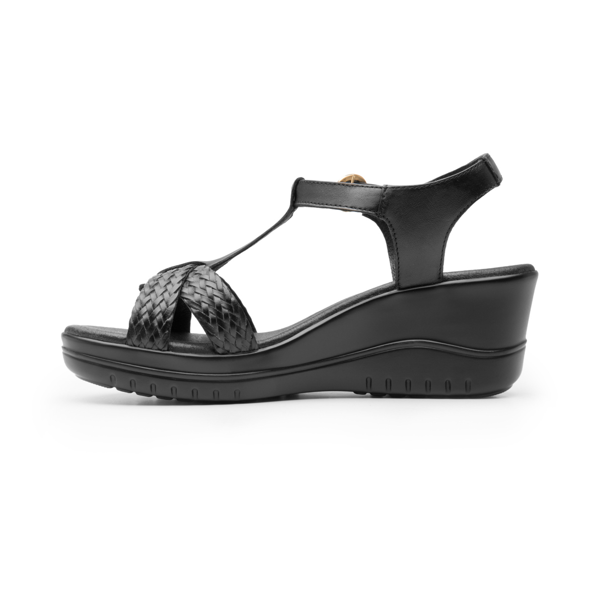 Sandalia Con Plataforma Flexi para Mujer Estilo 113307 Negro