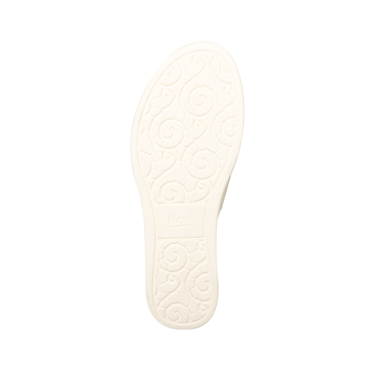 Sandalia Plataforma Corrida Flexi para Mujer con Plantilla Transpirable Estilo 115305 Hueso
