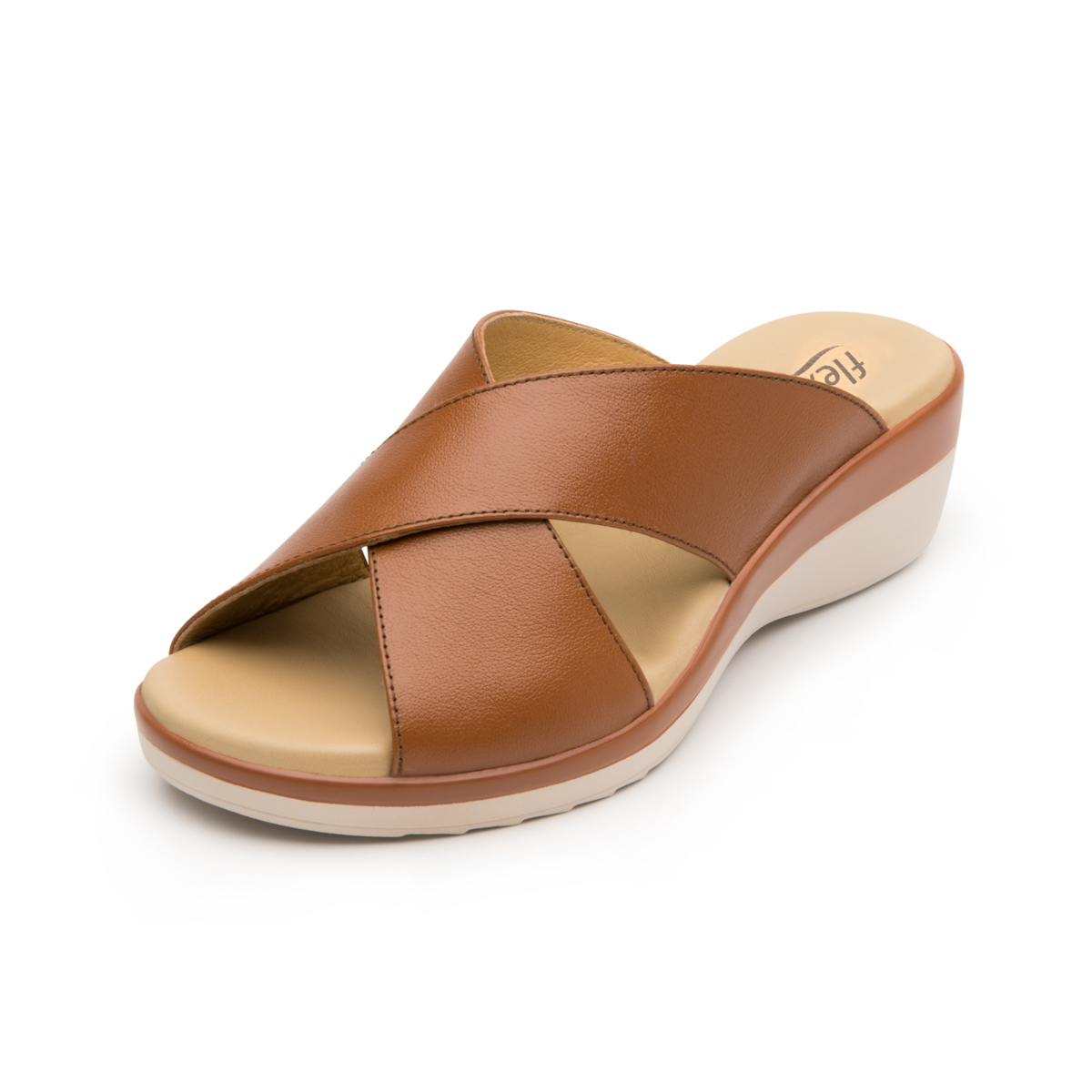 Sandalia Casual Flexi para Mujer Estilo 116007 Café