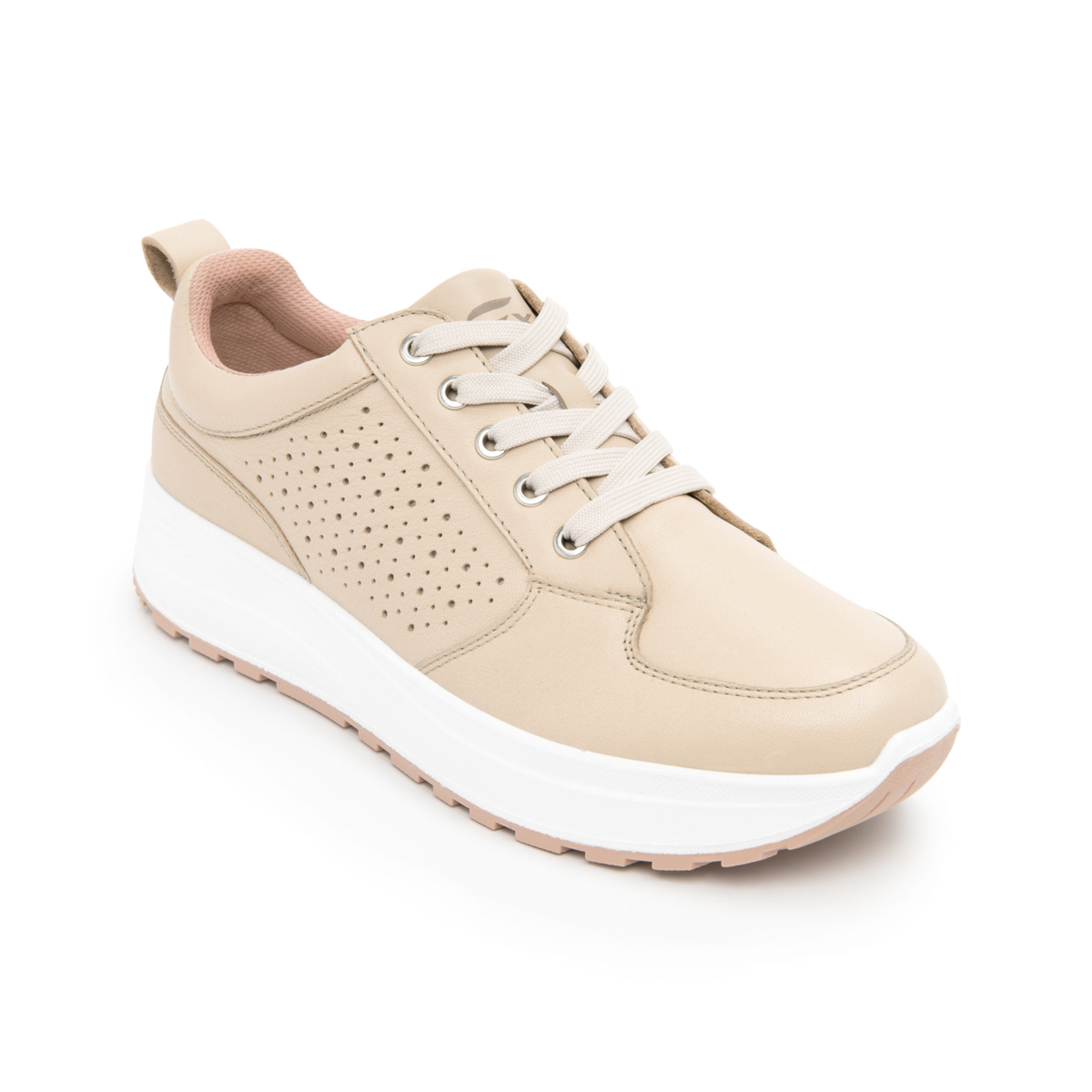 Zapatillas casual de vestir mujer planas 2CD-2054-Beige