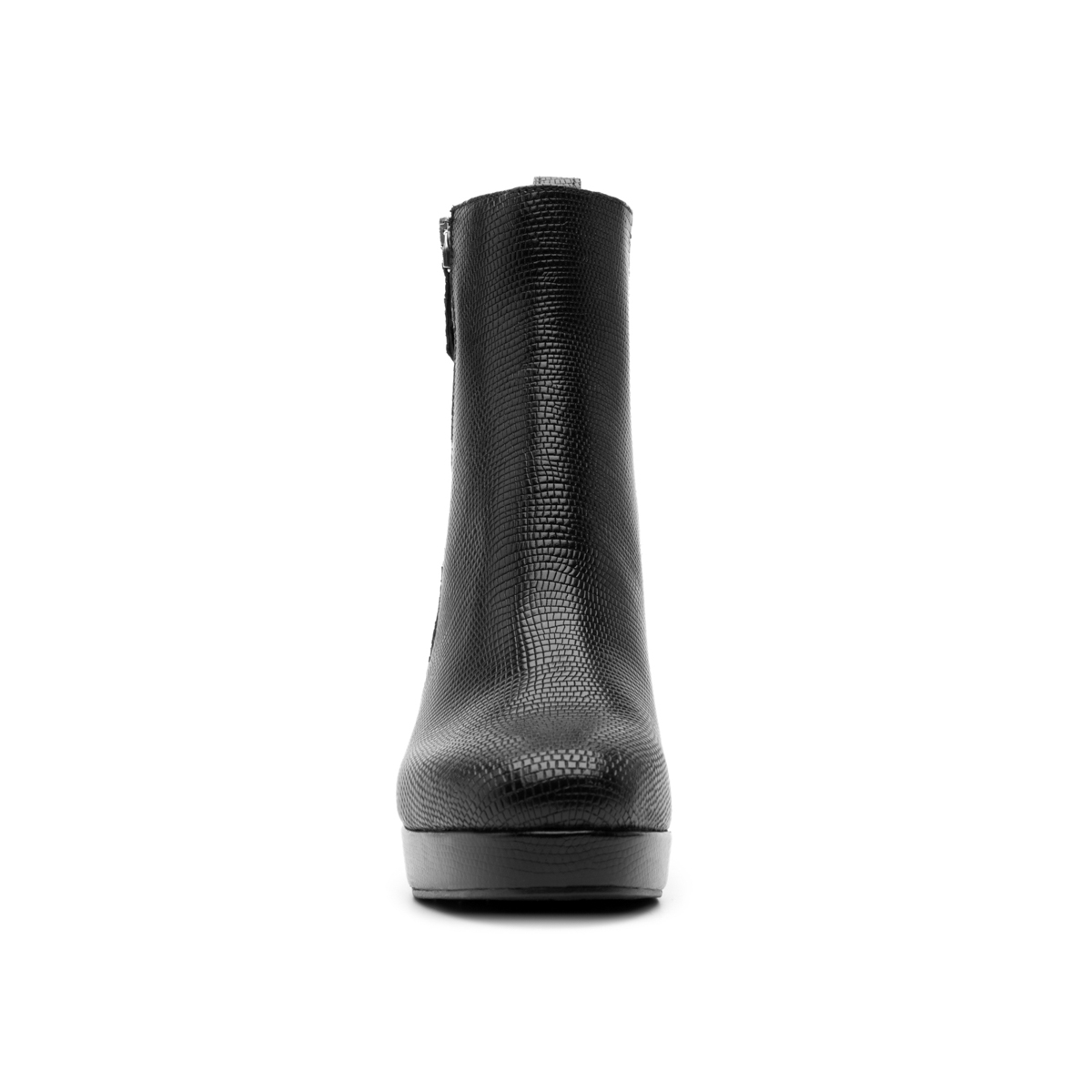 Women's Bootie with External Zipper Style 118901 Black