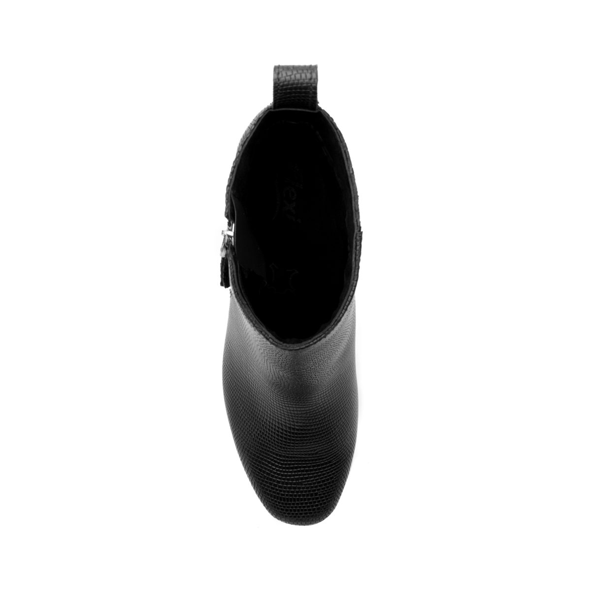 Women's Bootie with External Zipper Style 118901 Black