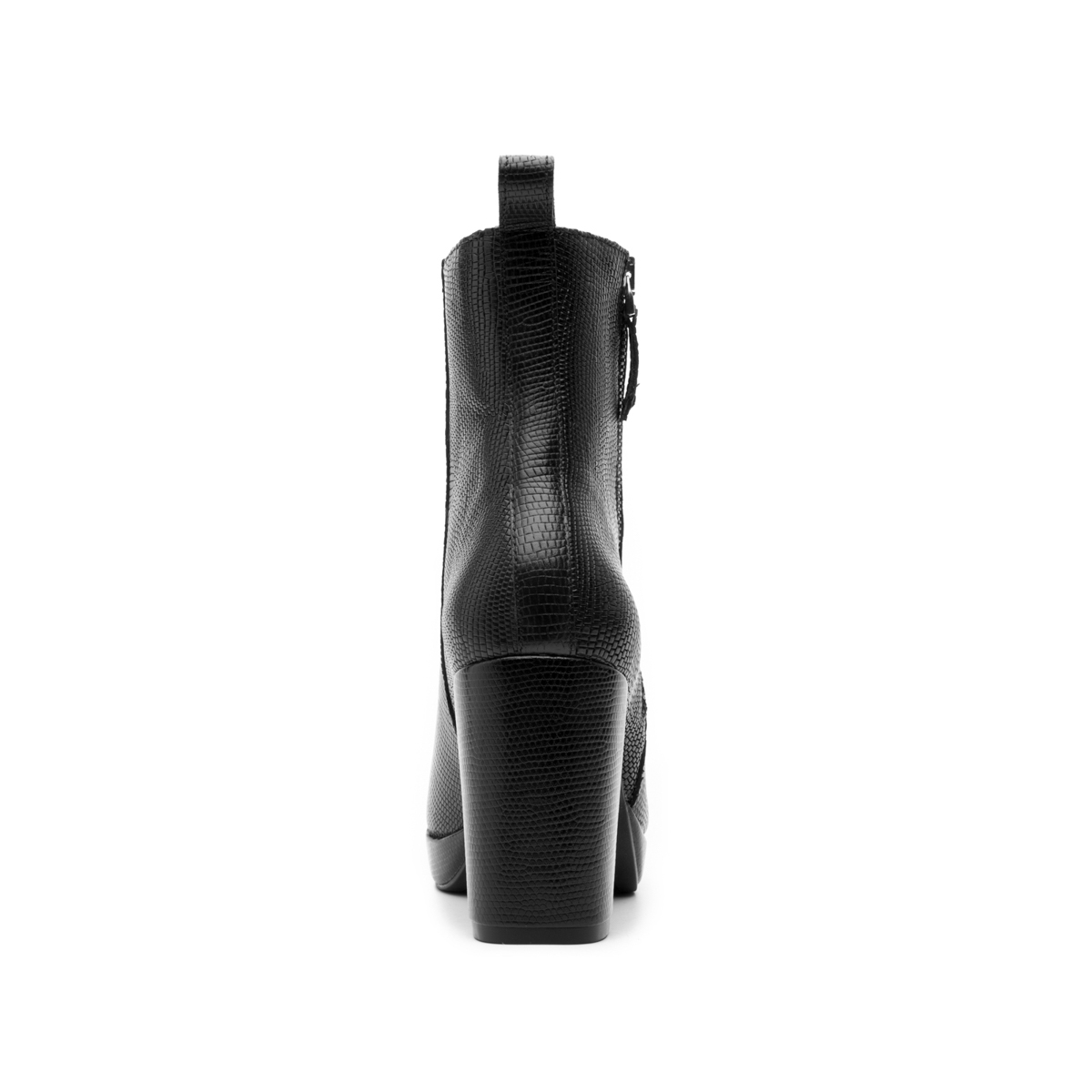 Women's Bootie with External Zipper Style 118901 Black