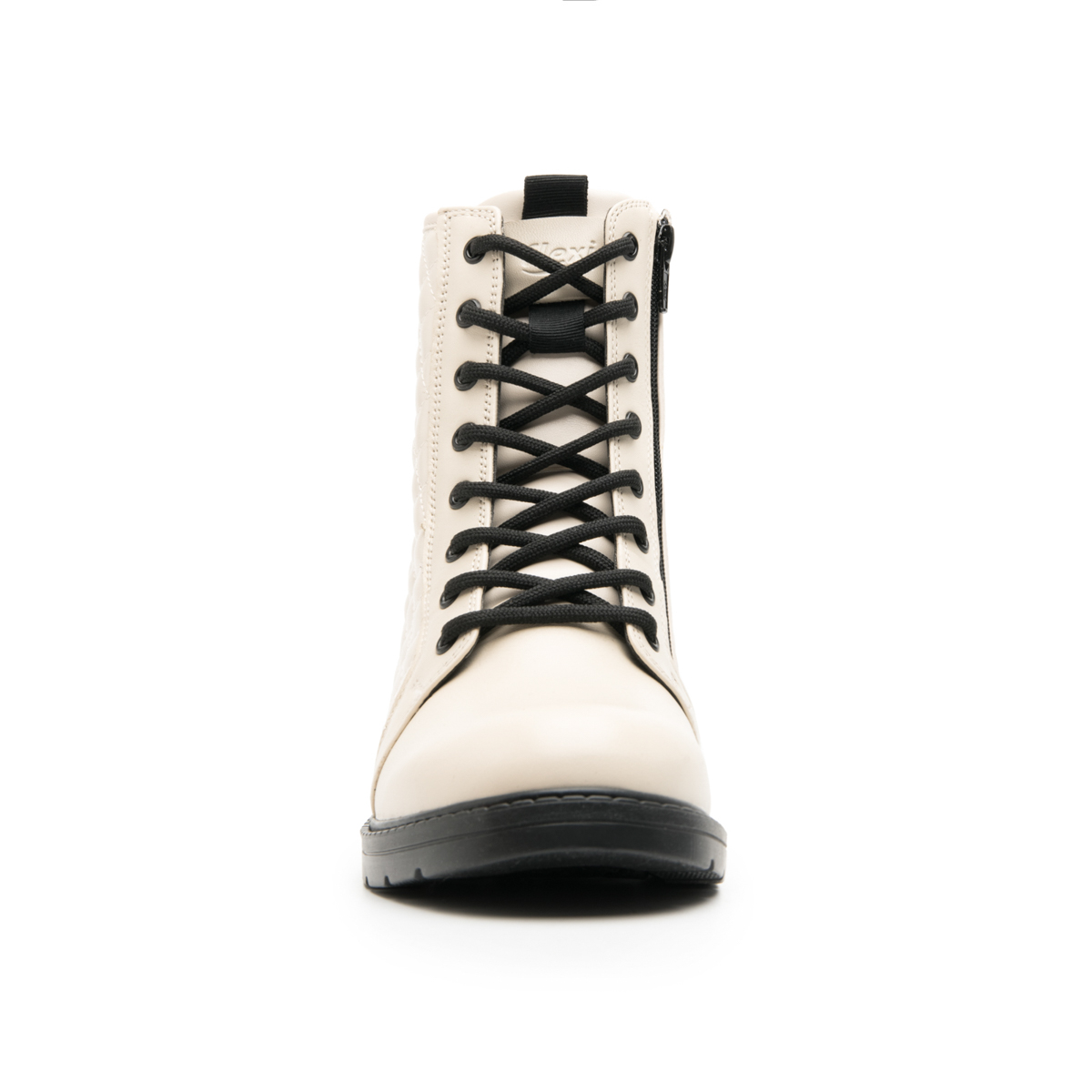 Women's Boot with Inner Zipper Style 119101 Cream