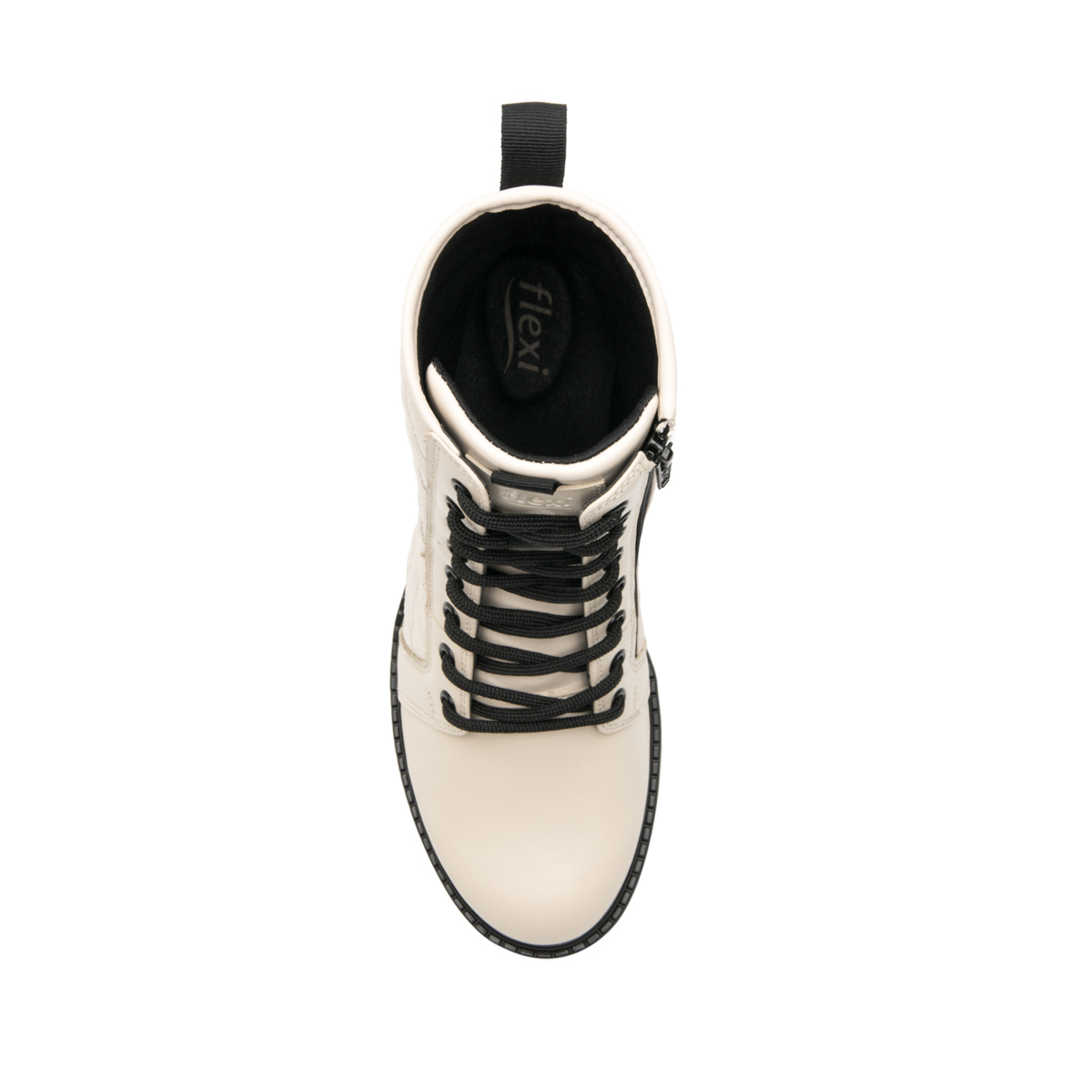 Women's Boot with Inner Zipper Style 119101 Cream