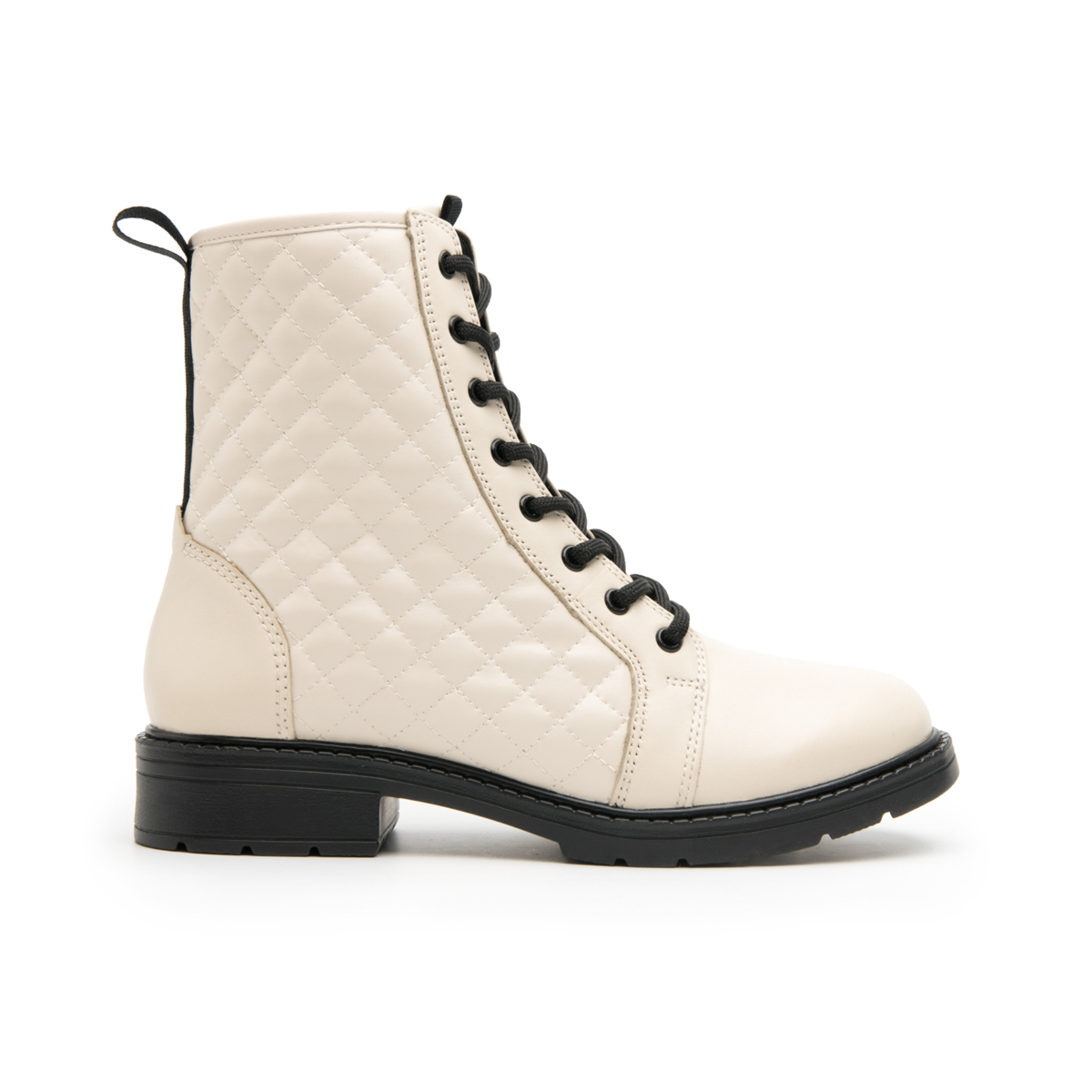 Women's Boot with Inner Zipper Style 119101 Cream