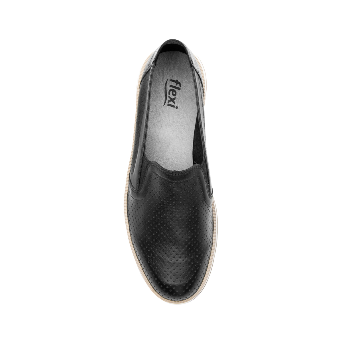 Zapato Mujer Flexi 116309 Flats Balerina Confort Piel Negro