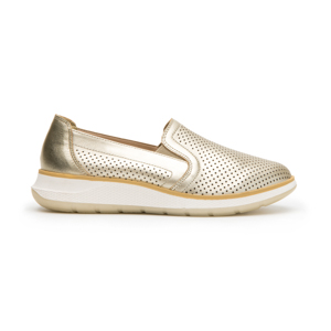 Women's Slip On with Extra Soft Leather Style 119302 Gold
