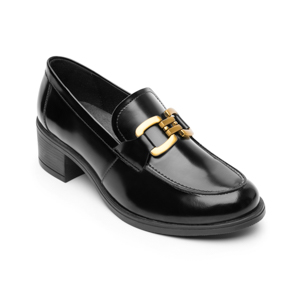 Women's Dress Loafer With Buckle Style 119502 Black
