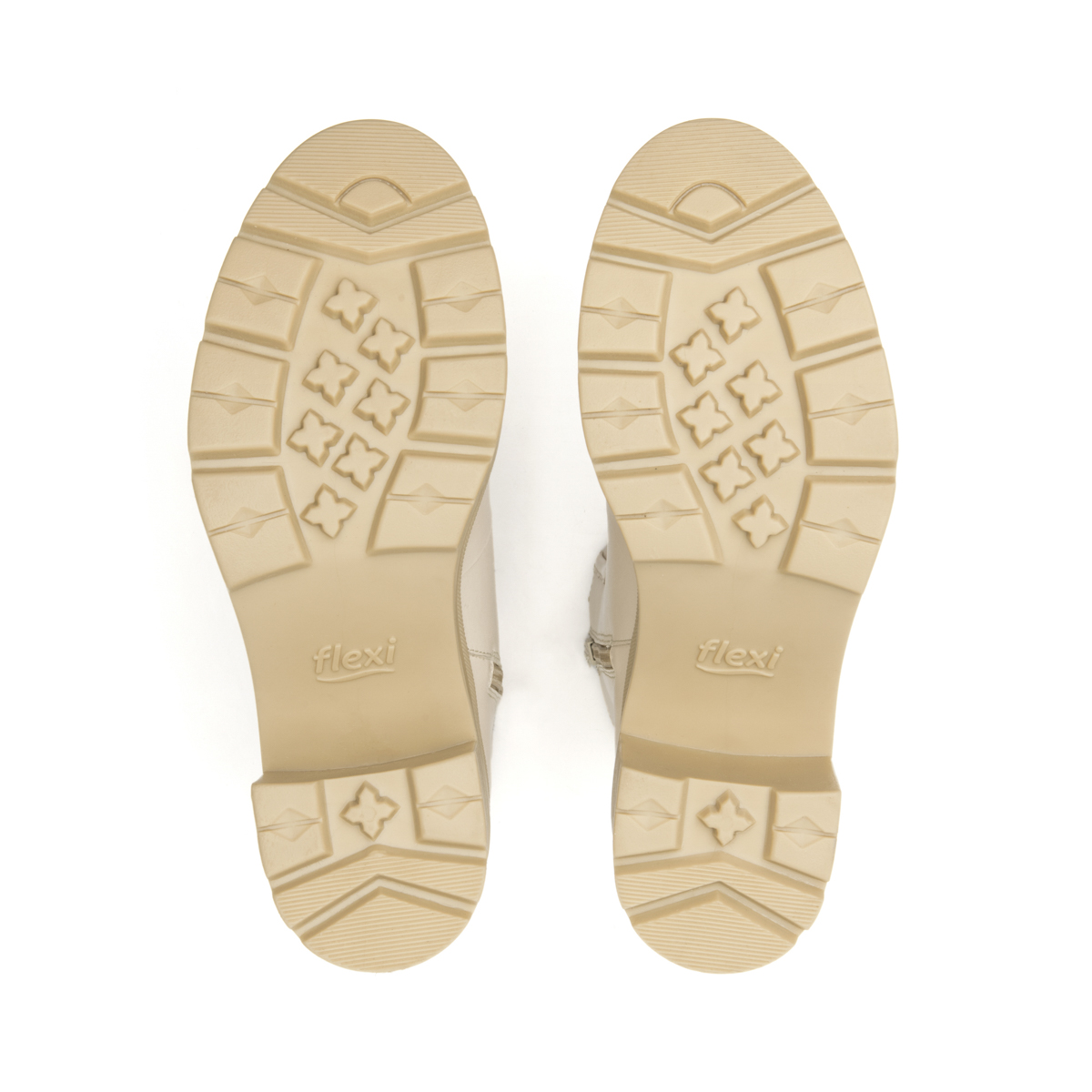 Bota Semivestir Flexi para Mujer con Cierre Interno Estilo 119606 Beige