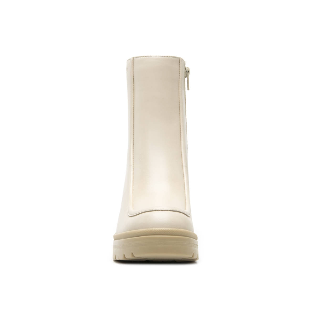 Bota Semivestir Flexi para Mujer con Cierre Interno Estilo 119606 Beige