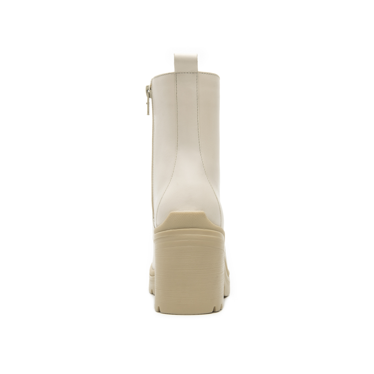 Bota Semivestir Flexi para Mujer con Cierre Interno Estilo 119606 Beige